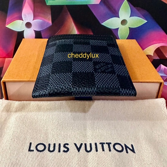 🏁🏁🏁Authentic Louis Vuitton Pince Card Holder with Bill Clip - Picture 6 of 13